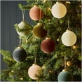 thumbnail image 3 of FlareFable 3" Velvet Christmas Tree Balls Hanging, Luxurious Flocked Real Touch Christmas Tree Balls Decoration, Christmas Ball Bauble Ornaments, Perfect Gift for Home Decor & Christmas Decoration, 3 of 9