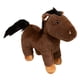 thumbnail image 1 of Muñeco de peluche de caballo para acurrucarse, adorno de dibujos animados de pie, cómodo animal de peluche S café, 1 of 9