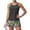 Fluorescent Green, variant on Women's Tropical Hawaiian Tankini Swimsuit Modest Tummy Control Bathing Suits Blouson Swimsuit Tankini Top and Boyshorts