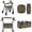 Brown Leopard, variant on FOR U DESIGNS Brown Plaid Flower Print Universal Fit Walker Accessories Set 3-Pack, Rollator Walker Seat Cover Backrest Cover, Under-Seat Storage Bag for Rollator