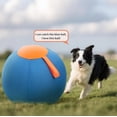 thumbnail image 5 of Herding Ball for Dogs 18", Durable Large Breed Dog Training Toy with Pump, Anti-Burst Outdoor Herding Ball for Australian Shepherd Cattle Dogs Blue, 5 of 7