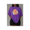 thumbnail image 1 of Playera Blusa De Capybara Recostado Bebiendo Soda Capibara Ropa De Mujer Color Morado Talla Grande Marca Emil SaEs, 1 of 4