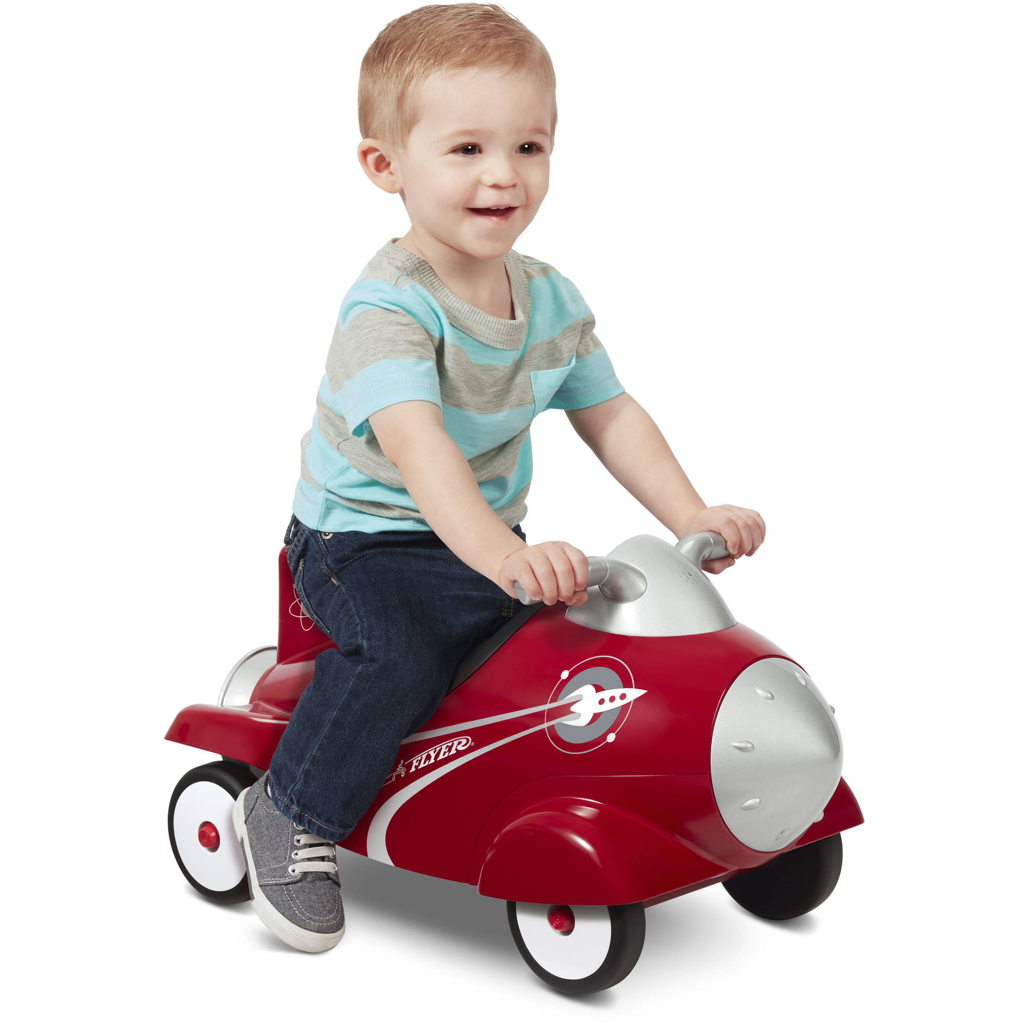 Radio Flyer Retro Rocket Ride-On Red photo 5