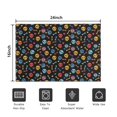 thumbnail image 5 of Black Colorful Skull Bone Pattern Door Rugs,Washable Non Slip Door Mats Indoor,Decorative Door Mats,Entry Mat Indoor for Entrance,Bedroom,Kitchen,Bathroom,16"x24", 5 of 6