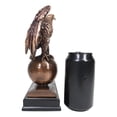 thumbnail image 5 of Ebros Majestic Bald Eagle Perching On Globe 4"X6" Glass Picture Frame Statue, 5 of 6