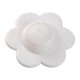 thumbnail image 1 of Tapones de pelo eficaces Ducha, Protectores de desagüe Filtro, Colador de fregadero Floral Blanco, 1 of 9