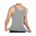 thumbnail image 2 of SAYFUT Men Body Shaper Vest Firm Tummy Control Tank Top Compression Waist Slimming Shirts Girdle Black/Gray, 2 of 7
