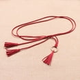 thumbnail image 4 of Coofit Rope Waist Belt Braided Fashion Creative Tassel Waist Belt Dress Belt for Women, 4 of 10