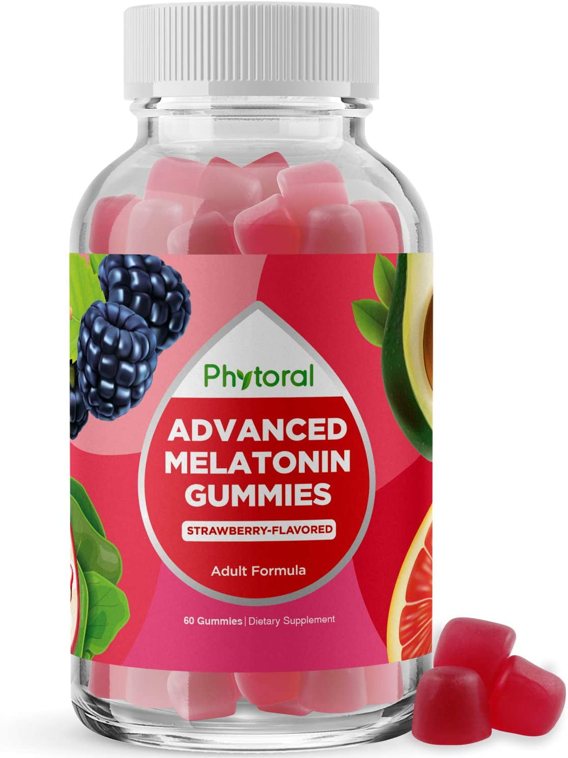 Buy Sleep Support Melatonin Gummies Extra Strength Sleep Gummy with B6 and  Passiflora - Natural Adult Sleeping Gummies - Best Vegan Non Habit Forming  Sleep & Stress Support Supplement - 60 Gummies