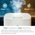 Miko Humidifier for Bedroom, Ultrasonic Cool and Warm Mist Vaporizer