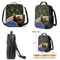 thumbnail image 4 of XYZCANDO Vintage USA Flag Forest Elk Print Fashion Backpack Set of 3, 17 Inch School Bag with Lunch Bag and Pencil Case for Student Daypack Rucksack for Outdoor Hiking Traveling, 4 of 4