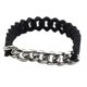 thumbnail image 1 of Brazalete de silicona Yinane de moda material acero Inoxidable de Cadena de Motocicleta 2 Colores 190 mm plata negro, 1 of 7