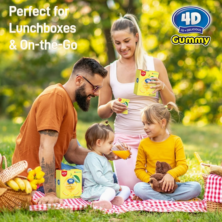 Amos 4D Gummy Lemon Burst Gummies, Gluten-Free Shareable Pack 8.47