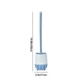 thumbnail image 3 of Toilet Brush And Plunger Set Dead Corner Toilet Brush Bathroom Cleaning Brush Toilet Long Handle Wall-Mounted Plastic Soft Bristle Brush Set With Base Toilet Brush, 3 of 6