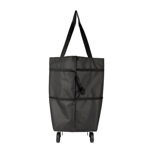 Bolsa de compras con ruedas Strade Fareast Limited bolsa de mano plegable tela Oxford negro