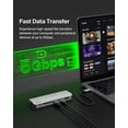 thumbnail image 6 of Belkin USB-C Hub - 6-in-1 Multi-Port Adapter Dock with 4K HDMI, USB-C 100W PD Pass-Through Charging, 2X USB-A Ports, Gigabit Ethernet Ports, and SD Slot for MacBook Pro, Air, iPad, Pro, XPS and More, 6 of 7