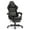 Black, variant on Luxvie Gaming Chair with Footrest Computer Ergonomic Office Chair with Massage Lumbar Support & Headrest, High Back Vintage Game Chair for Adults and Kids, Brown