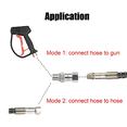 thumbnail image 1 of 5X High Pressure Washer Swivel Joint 3/8 Inch Pressure Washer Hose Fittings 360 Degree Rotation Connector Car Washing, 1 of 6