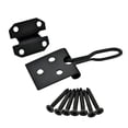thumbnail image 6 of Renovators Supply Door Lock Latch 3" Black Wrought Iron Hasp Latch Garage Barn Door Lock w/Screws, 6 of 10