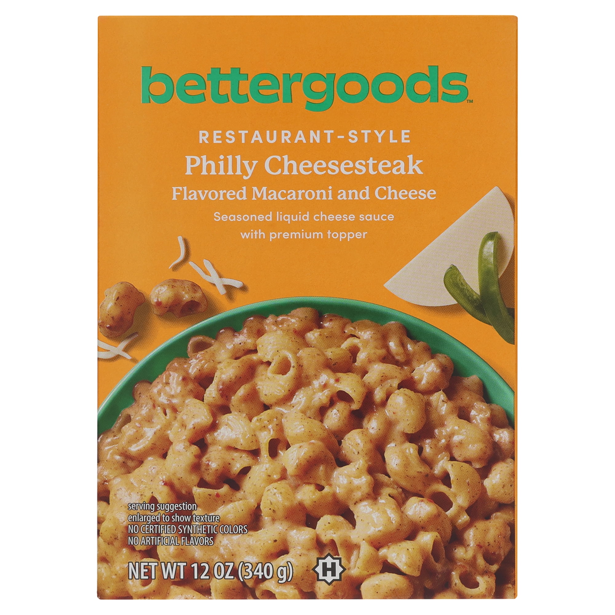 bettergoods Philly Cheesesteak Flavored Macaroni and Cheese, 12 oz Box