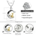 thumbnail image 2 of Cat In The Moon Cremation Necklace for Ashes Pet Ashes Keepsake Urn Jewelry for Ashes Stainless Steel Pendant Funeral Keepsake Loved Ones, 2 of 6