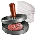 thumbnail image 1 of Prensa para hamburguesas PIQUEBAR de acero inoxidable 11,5 cm antiadherente, 1 of 7