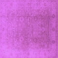 thumbnail image 1 of Ahgly Company Indoor Square Oriental Purple Industrial Area Rugs, 3' Square, 1 of 4