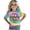 00-Multicolour1363, variant on Yiyuu Birthday Girl Shirt Tie Dye Letter Print Short Sleeve Crew Neck T-Shirt, Sizes 1-13