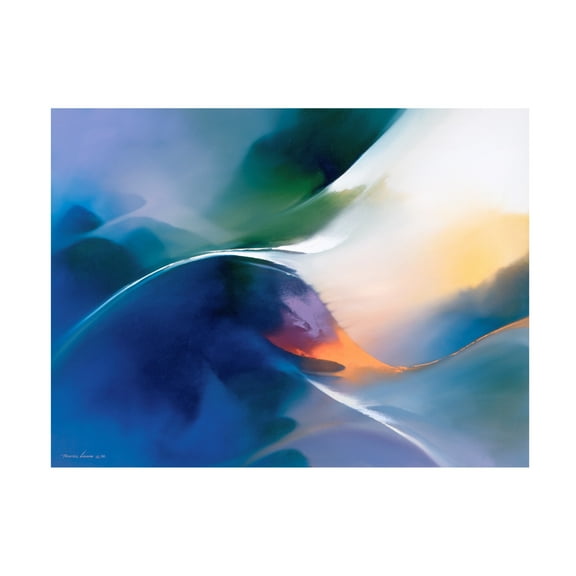 Canvas Wall Art - Thomas Leung 'Zenith' Wall Art for Living Room, Bedroom, or Office Décor by Trademark Fine Art - 19 x 14 Inches