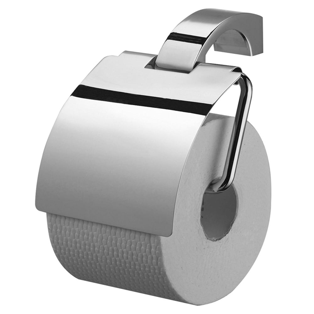 ECKOREA® Polished Chrome Toilet Paper Holder ECK-270H Durable SUS304 Stainless Steel & Zinc Alloy Wall-Mounted Screw-in