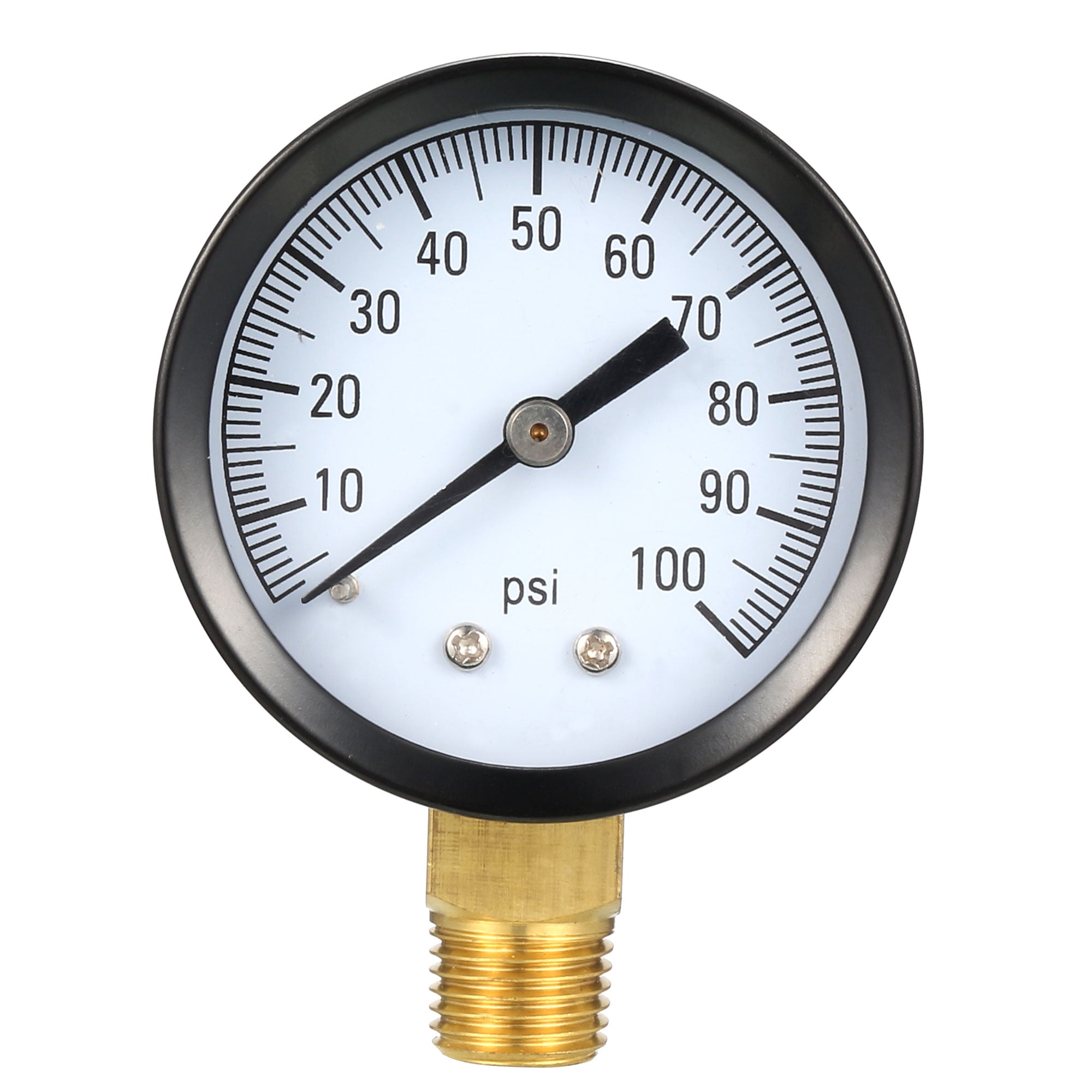 Pool Filter Pressure Gauge Pool Filter Pressure Gauge, 100 PSI,1.8" Dial Face,1/4" BSPT Lower