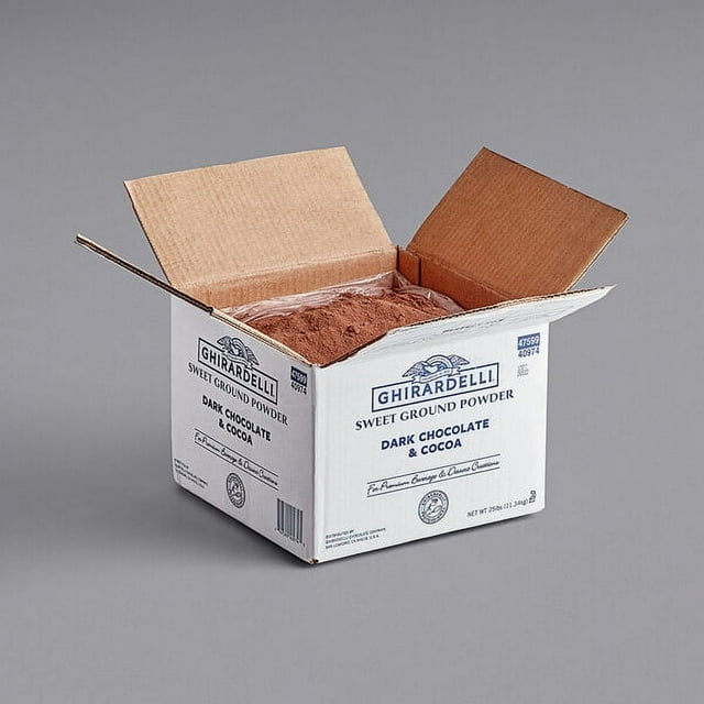 Ghirardelli 25 lb. Sweet Ground Dark Chocolate & Cocoa Powder