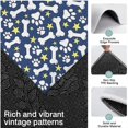 thumbnail image 3 of Paw Print Dog Bone Kitchen Rugs Sets Of 3,Kitchen Runner Rugs Non Skid Washable,Decorative Kitchen Floor Mats for Kitchen,Sink,Laundry,17"x30"+ 17"x47" + 17"x59", 3 of 6