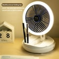 thumbnail image 3 of Ikohbadg Multifunctional Foldable Desktop Electric Fan, Charging Small Fan with Night Light, Wall Mounted Rotating Ceiling Fan, Small USB Desk Fan, for Bedroom Home Office, 3 of 20