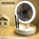 thumbnail image 4 of Ventilador de escritorio plegable multifuncional, pequeño ventilador de carga con luz nocturna, ventilador de techo giratorio de pared, pequeño ventilador de escritorio USB., 4 of 9