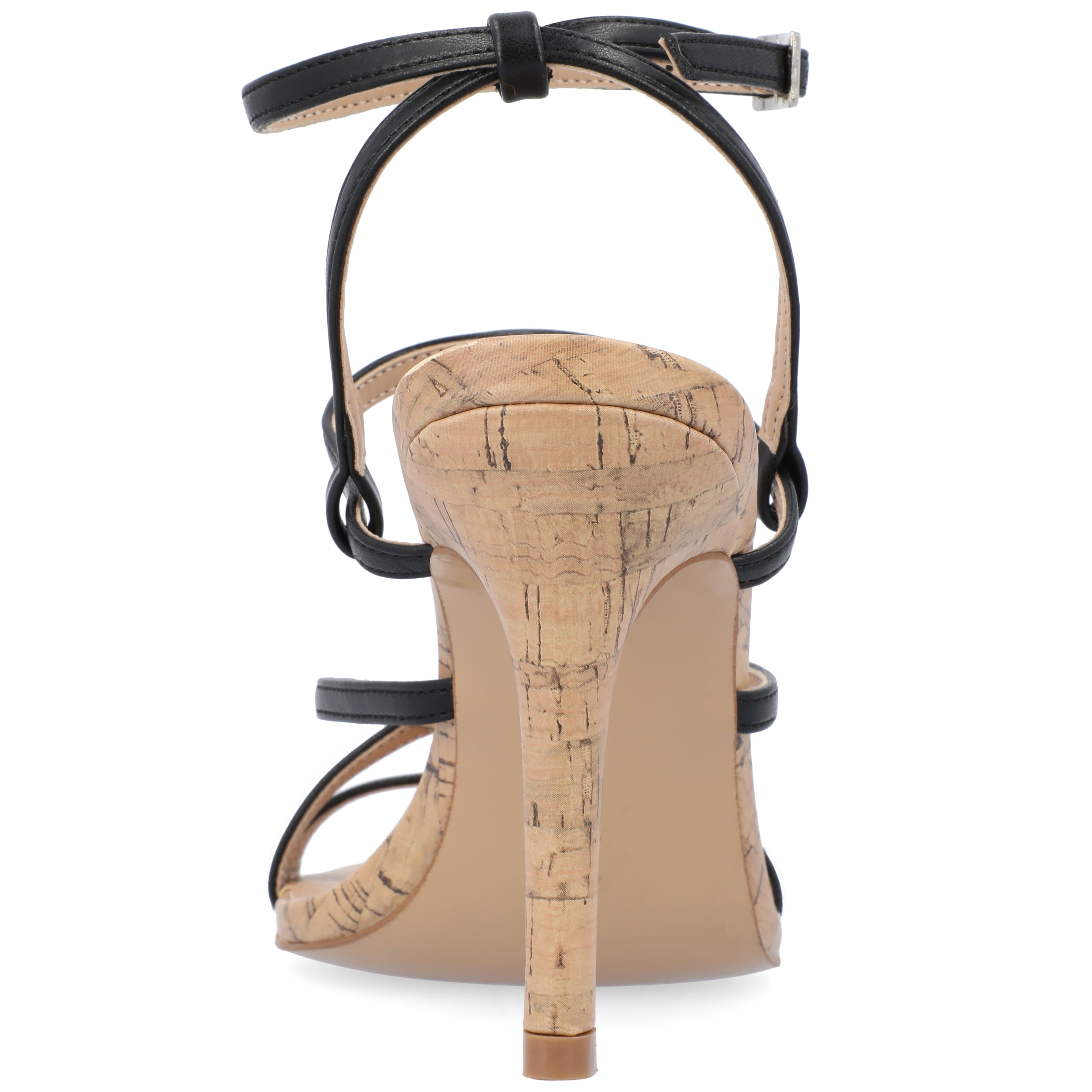 Journee Womens Fylissa Multi Strap Stiletto Open Toe Sandals