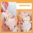 thumbnail image 4 of 8 mini conejitos de peluche: marioneta decorativa de peluche para niñas - Conejito de Pascua de peluche con bailarina - Adorable conejo con atuendos de tul, 4 of 8