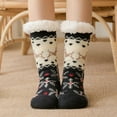 thumbnail image 2 of Women's Winter Super Soft Warm Fuzzy -Lined Grippers Slipper Socks, 2 of 3