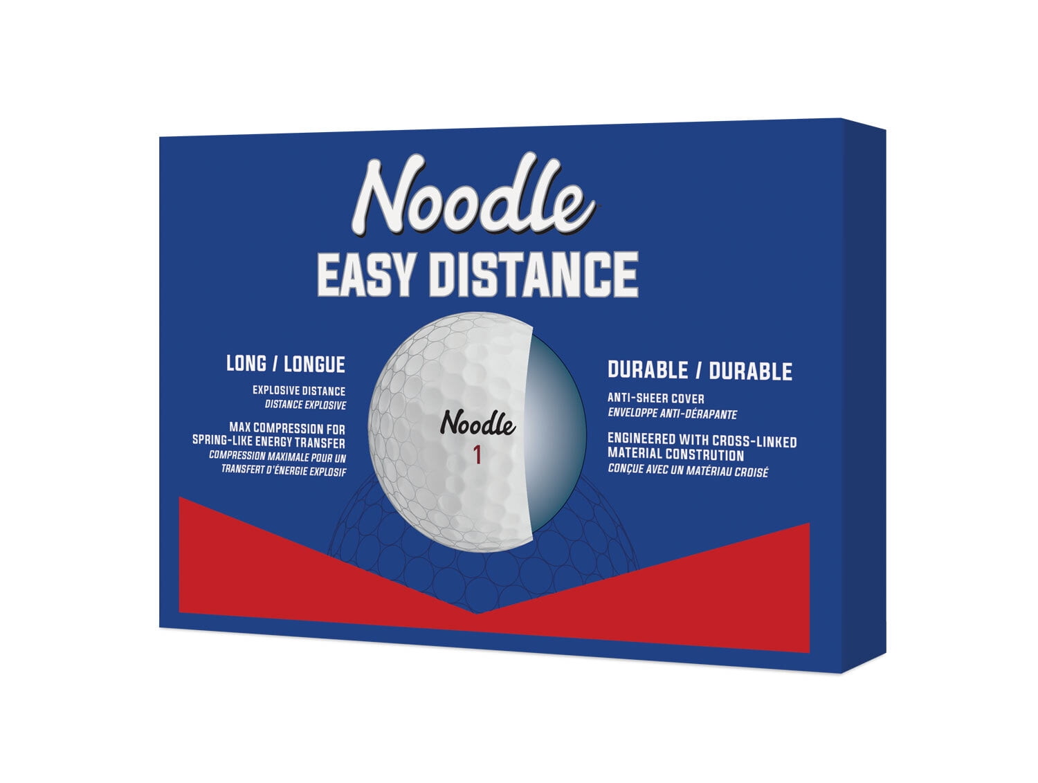 (4 pack) Noodle Easy Distance Golf Balls 12pk, White