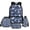Cartoon Shark, variant on Uorisanigo Galaxy Wolf Kids Backpack Boys Backpack with Lunch Bag Pencil Case Water Bottle Bag, 4-in-1 Backpacks Set for Elementary Middle School Bags