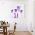 thumbnail image 3 of wall26 Canvas Wall Art Purple Flower Pictures Home Wall Decorations for Bedroom Living Room Paintings Canvas Prints Framed - 16x16 inches, 3 of 4