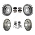 thumbnail image 1 of Transit Auto Front Rear Coated Disc Brake Rotors and Semi-Metallic Pads Kit for Car 2006-2007 Honda Accord Hybrid with 3.0L FULL HYBRID EV-GAS (FHEV) engine KGF-102724, 1 of 11