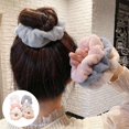 thumbnail image 4 of Paquete de 6 cintas para el pelo de felpa para mujer, diademas de moda para jinwen Scrunchies para el cabello, 4 of 8
