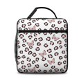 thumbnail image 2 of Butterfly and Leopard Pink Pattern Insulated Lunch Bag Teens,Lunch Box for Men Women for Work,Picnic or Travel,10.2x9.5x4.3 Inches,8 Can Capacity, 2 of 6