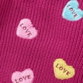thumbnail image 7 of Coerni Toddler Kids Autumn Winter Knit Sweater Valentine's Day Heart Print Long Sleeve Knitwear Warm Knitted Pullover, 7 of 7