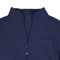 thumbnail image 5 of Guluxicc Linen Shirts for Men Knot Button Long Sleeve Beach Shirts Summer Vacation Outfit, 5 of 8