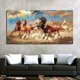 thumbnail image 4 of 1pc Frameless Animal Art Running Horses Canvas Painting, Wall Pictures For Living Room Decor Modern Abstract Art Prints Posters, No Frame, 4 of 4