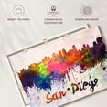 thumbnail image 6 of Elephant Stock San Diego Skyline Colors Wall Art - Horizontal Canvas Wall Art - Living Room Wall Decor - City Canvas - Orange And Blue Decor - 12" x 8", 6 of 8