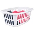 thumbnail image 3 of Sterilite 1.5 Bushel Plastic Stackable Laundry Basket Bin, White (48 Pack), 3 of 5