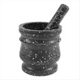 thumbnail image 2 of Juego de 3 Morteros con Diseño de Granito para Molinillos de y Hierbas de Piedra, Juego de Cocina con Molinillo Sólido., 2 of 5